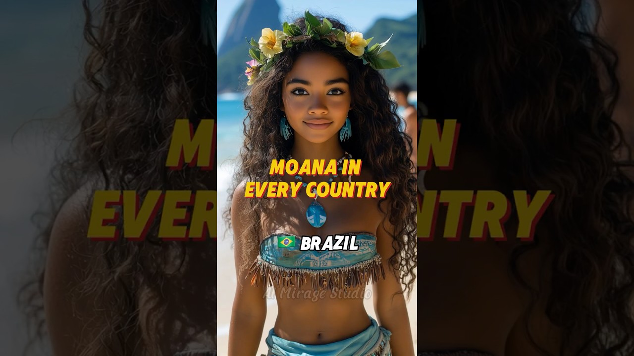 Moana for each Country #moana  #aiart #aibeauty #moana2
