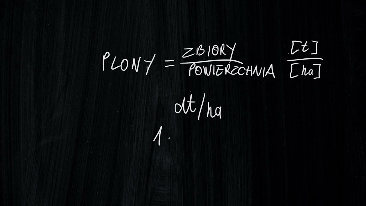 Obliczanie plon&oacute;w, część 1
