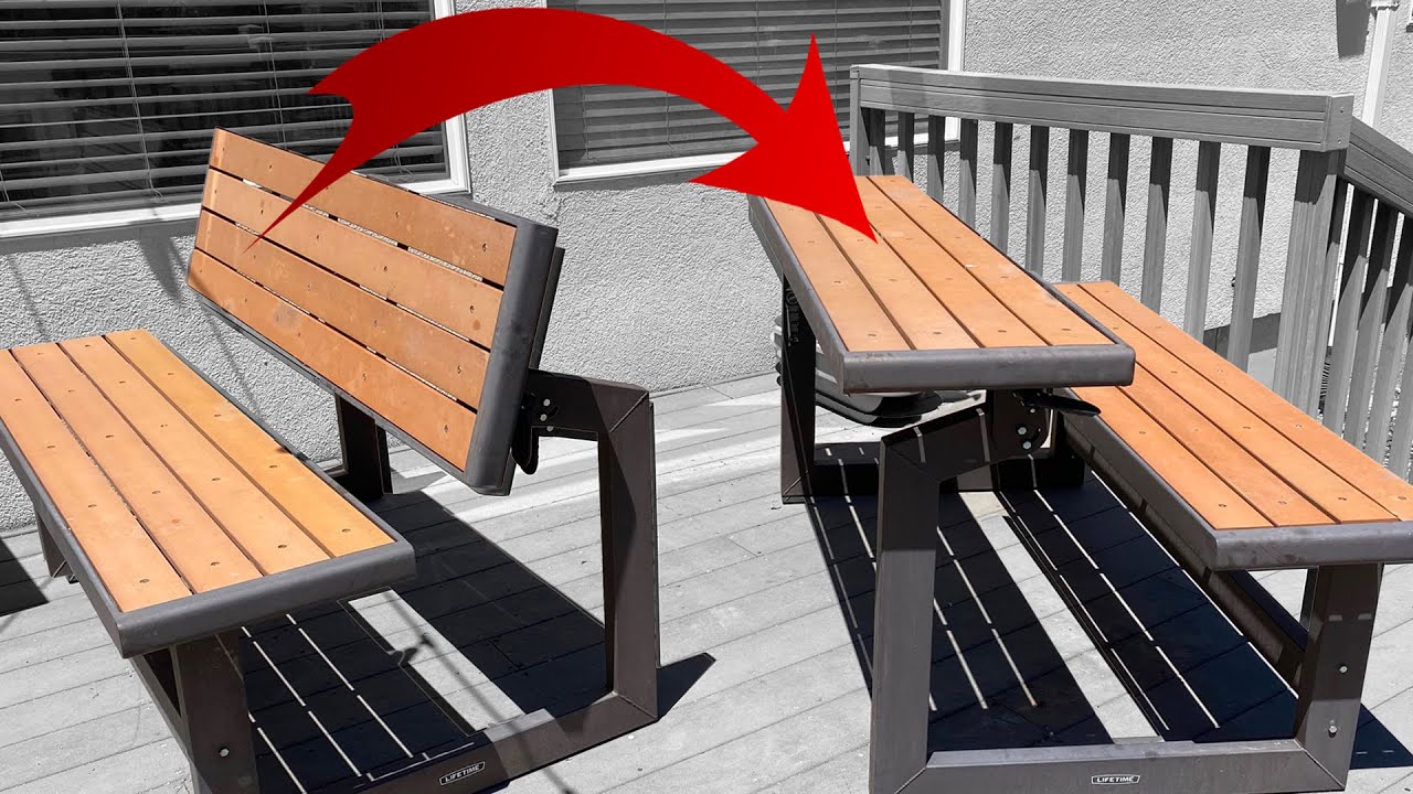 Awesome Convertible Picnic Table / Bench (After 6 Years)