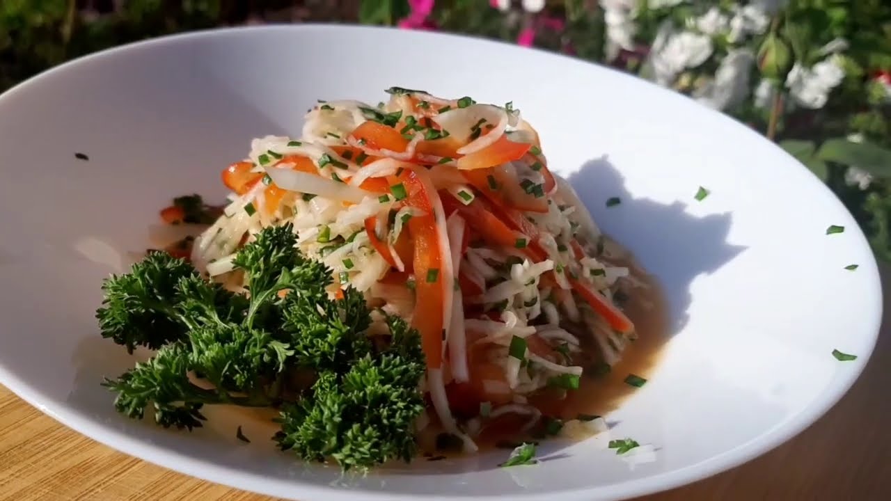 Rettichsalat mit Paprika