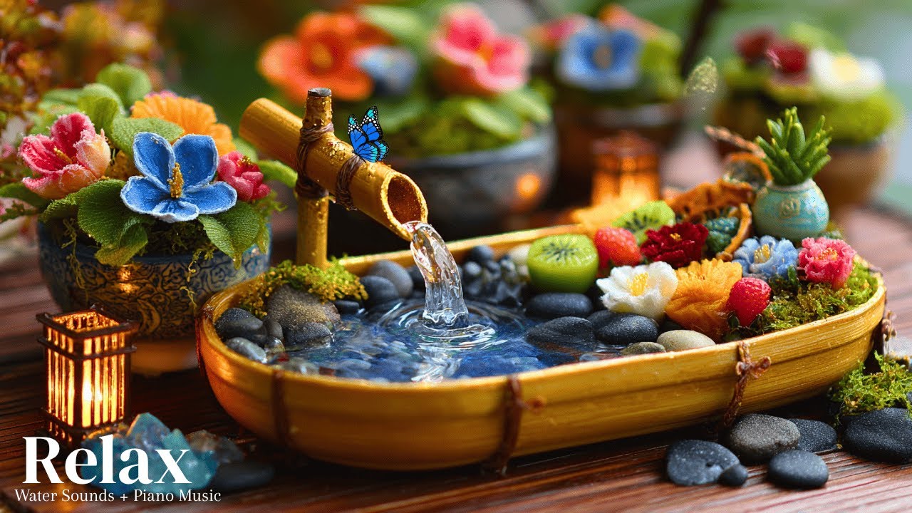 Soothing Music + Water Sounds 🍃 Relaxing Music for Stress Relief, Spa Music Relaxation, Deep Sleep