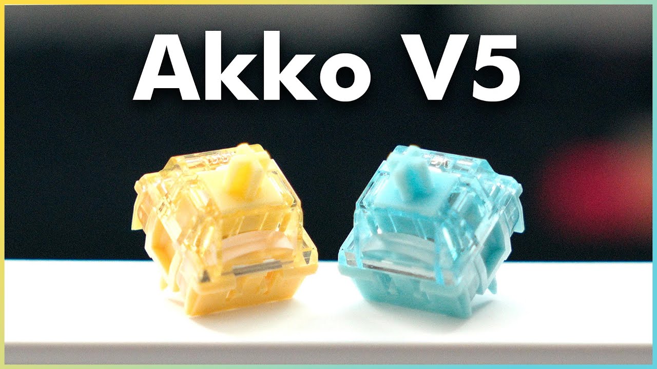 Akko V5 Creamy Yellow and Creamy Blue Pro Switch Review (Foam and Foamless Sound Tests)