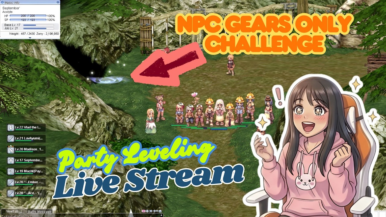 iRO Thor Party Leveling! | TIME FIRST! Live Stream