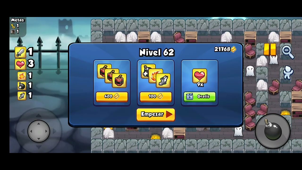 Pasando campaña sin mejoras (niveles 61 y 62)