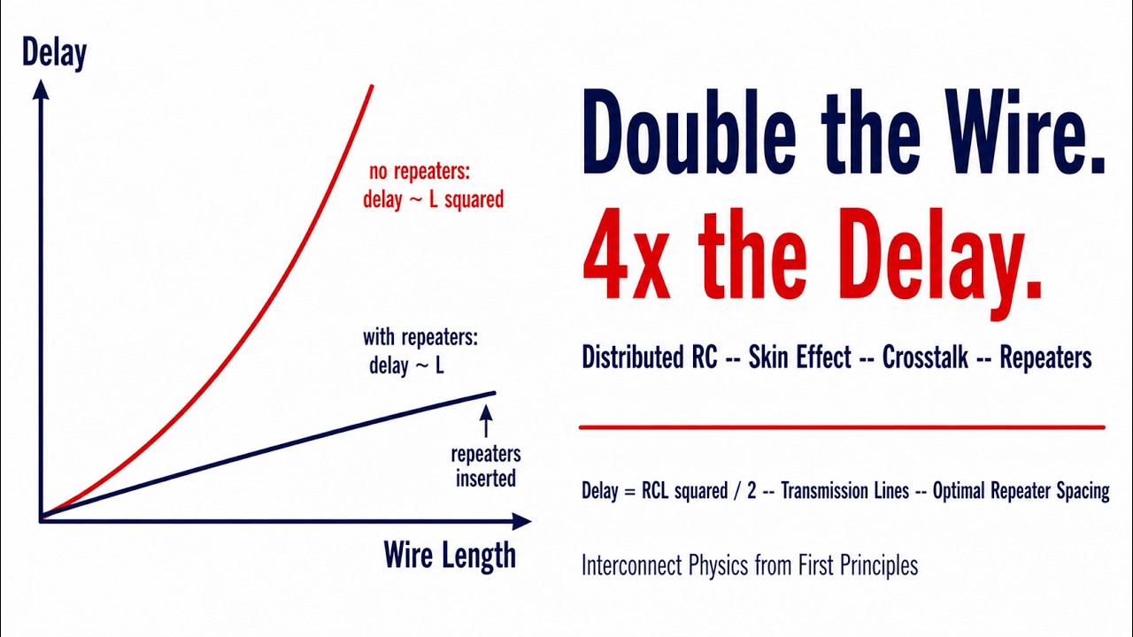 VLSI Interconnects Explained: On-Chip Wires, RC Delay, Scaling and Wire Models