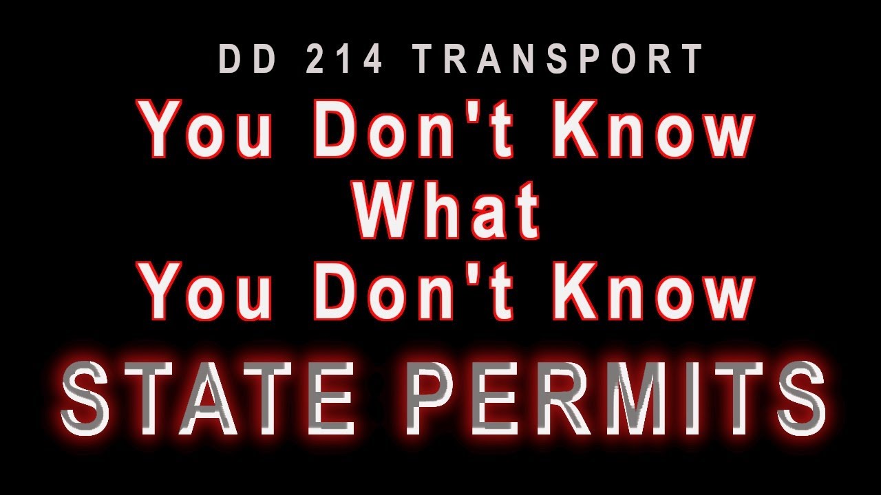 State Permits you have to know about Hotshot Trucking w DD 214 Transport 44