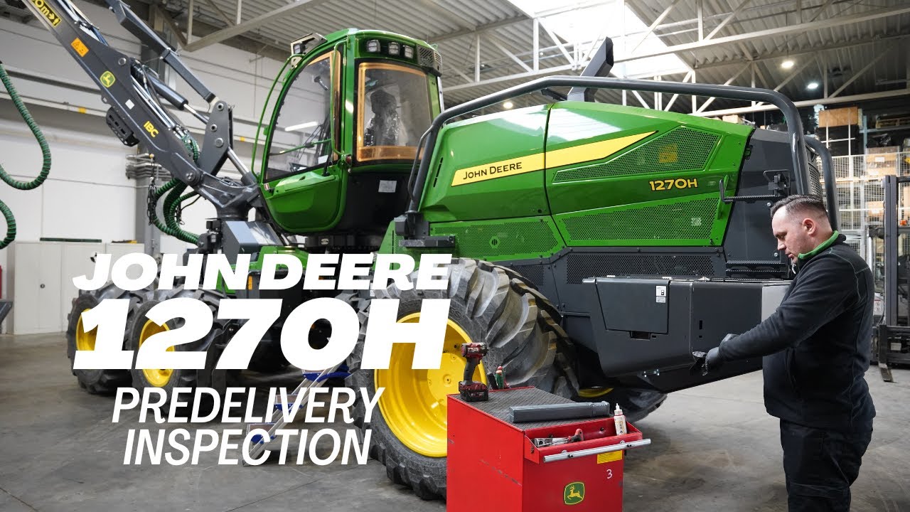 JOHN DEERE 1270H Przegląd zerowy/PDI Predelivery inspection