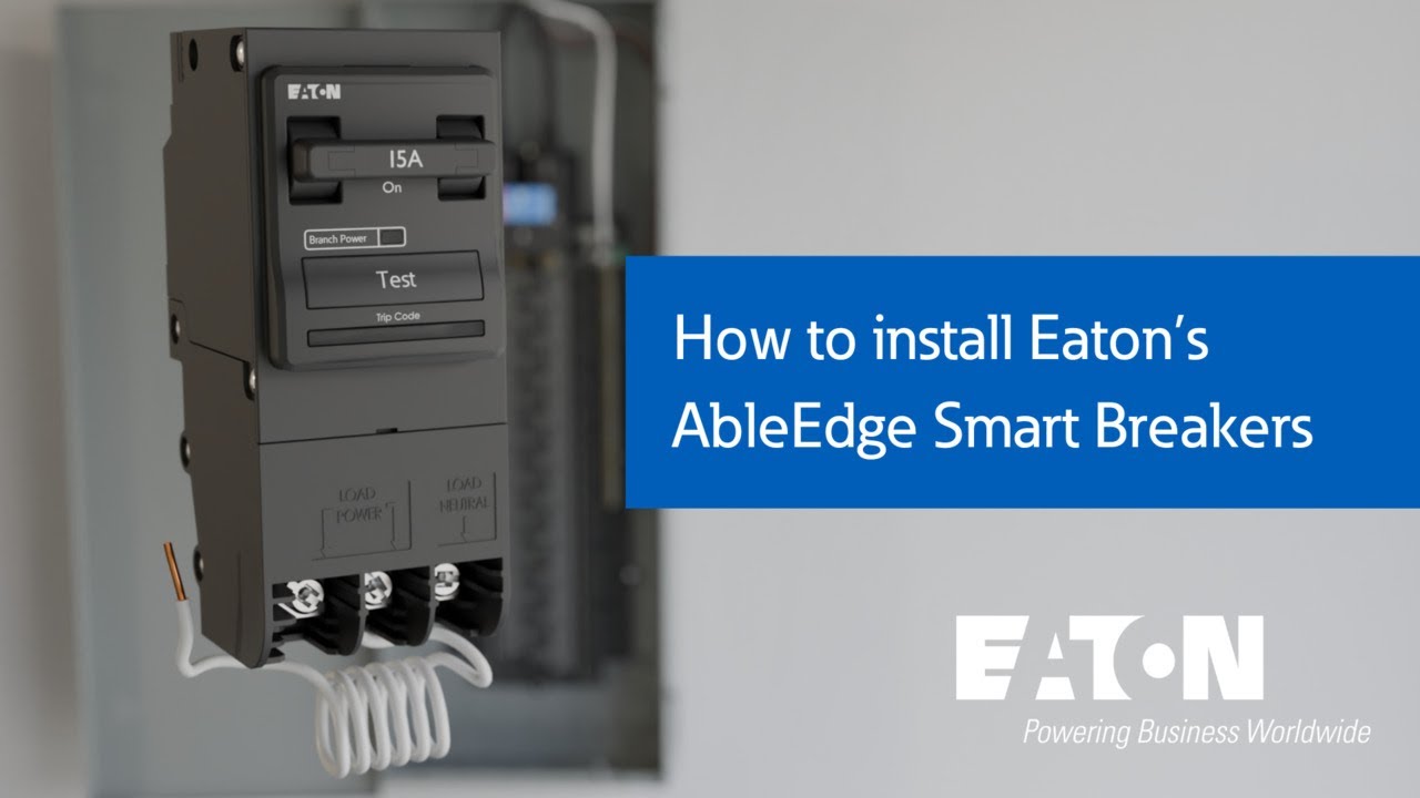 How to install Eaton AbleEdge smart breakers