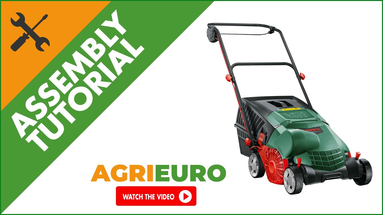 BOSCH Universal Verticut 1100 Electric Lawn Scarifier with Blades - 1100 W 32 cm - Assembly tutorial
