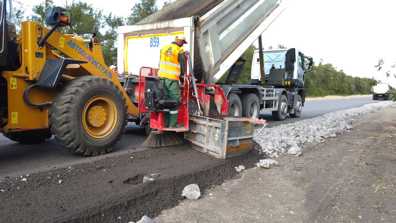World Amazing Modern Road Construction Machine Working