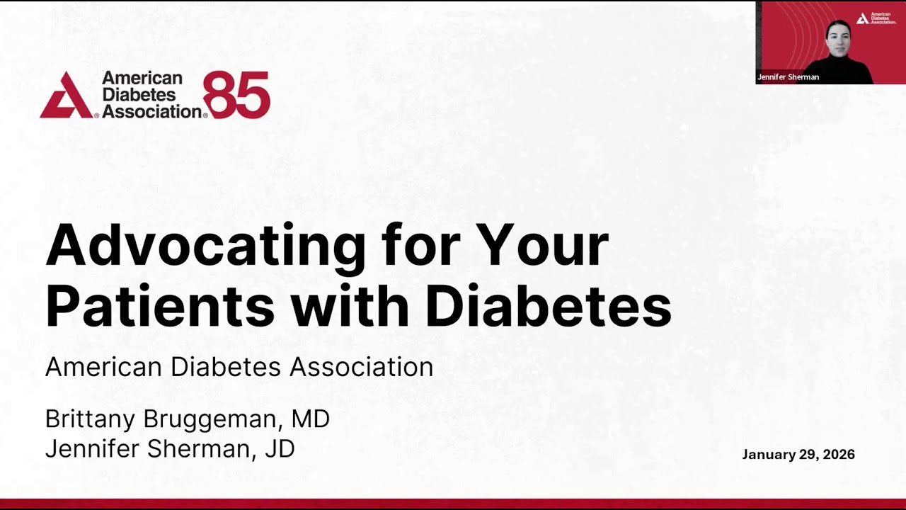 Advocating for Your Patients with Diabetes