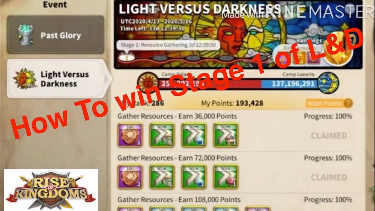 Tips How to win Stage 1 of Light and Darkness KVK - Rise of kingdom