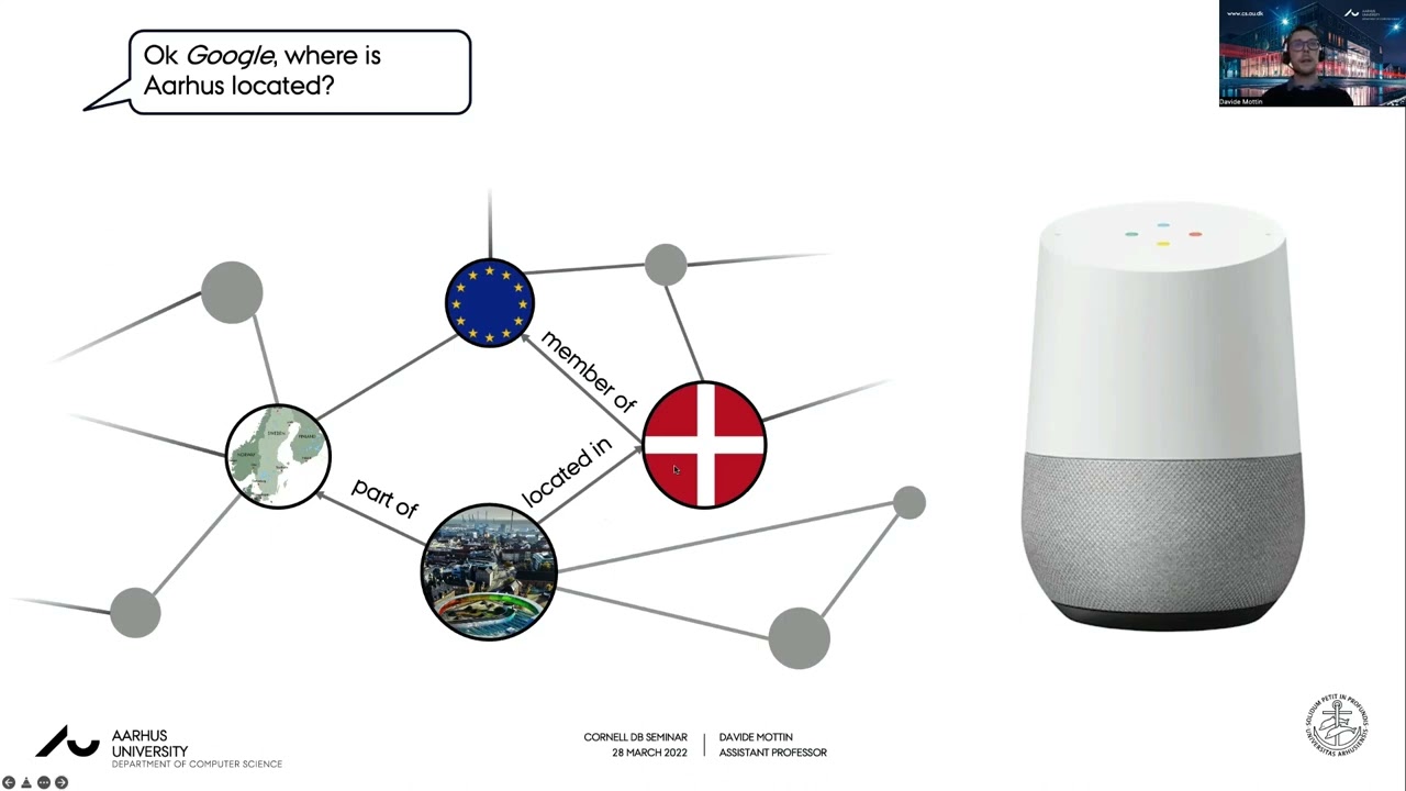 Cleaning Knowledge Graphs - Talk by Davide Mottin (Aarhus University)