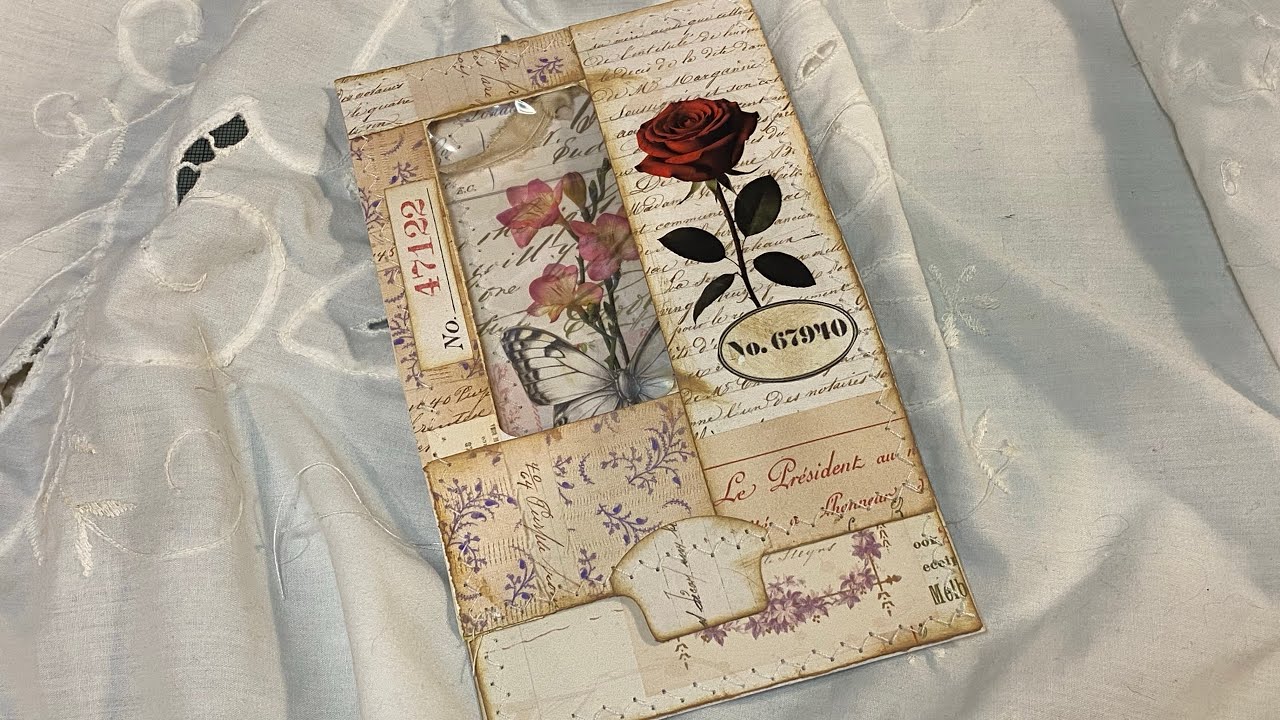 Craft with me: WK3 ARTYmaze May freebie kit challenge Envelope flip pocket