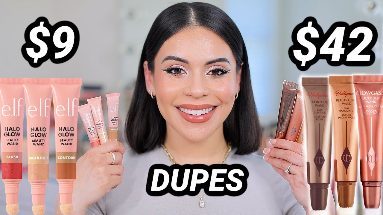 NEW e.l.f. Halo Glow Beauty Wands 🤩✨ $9 DUPES!!!