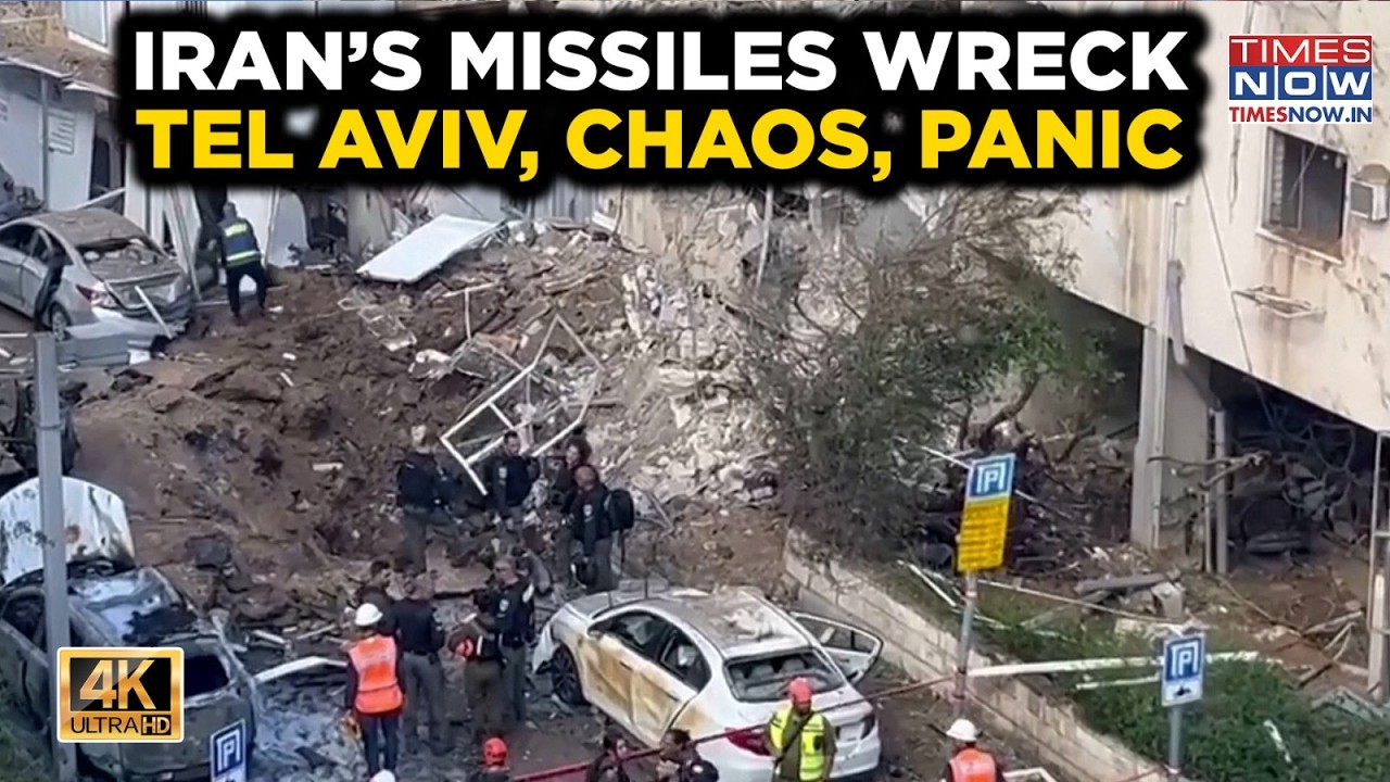 Iran&rsquo;s Missiles Wreck Israel&rsquo;s Tel Aviv | Mayhem, Panic, Shocking Scenes | 4K | IRGC Hits City