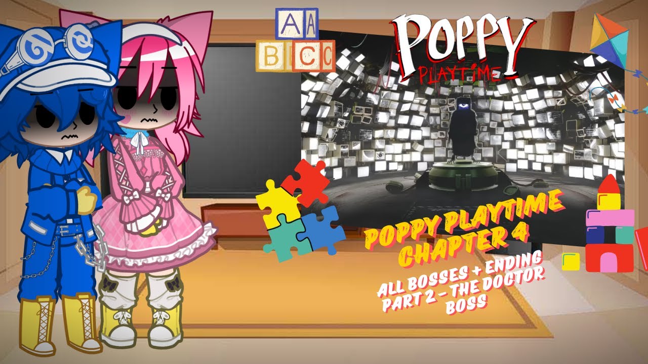 Poppy Playtime React - Poppy Playtime Chapter 4 - All Bosses + Ending Part 2 - The Doctor Boss