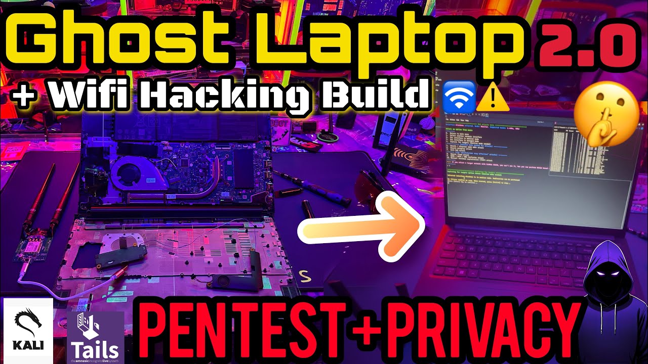 I Built the Ultimate Privacy Laptop (Ghost Laptop 2.0 Upgrade) Hardware Privacy & WiFi PenTesting!