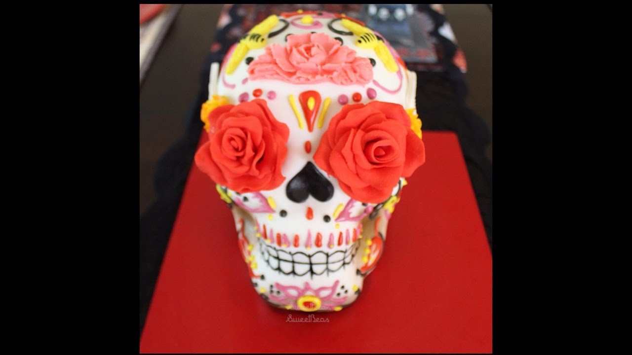 DIA DE LOS MUERTOS SUGARSKULL CAKE TUTORIAL