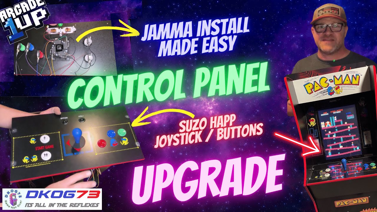 Arcade1up DIY Upgrade Control Panel | JAMMA Wiring Step by Step