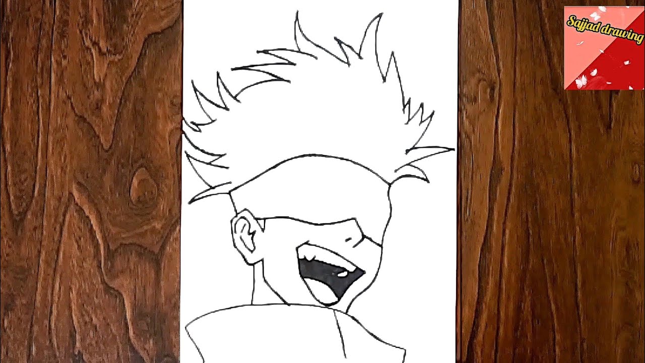 How to draw Satoru Gojo(step by step tutorial)