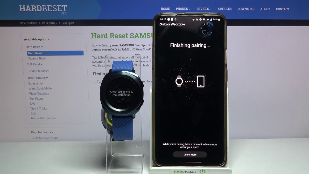 How to Pair SAMSUNG Gear Sport with Smartphone – Bluetooth Device Connection
