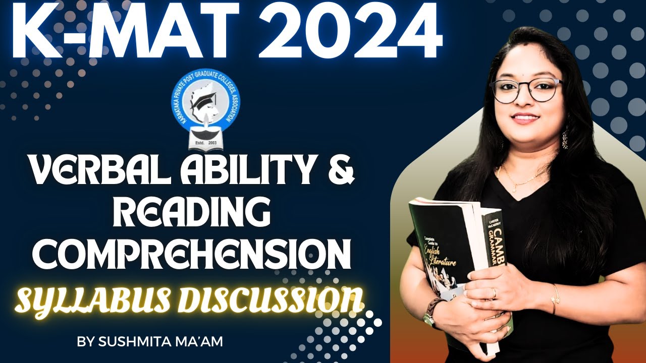 K-MAT 2024| Verbal Ability & Reading Comprehension| Syllabus Discussion #kmat #english