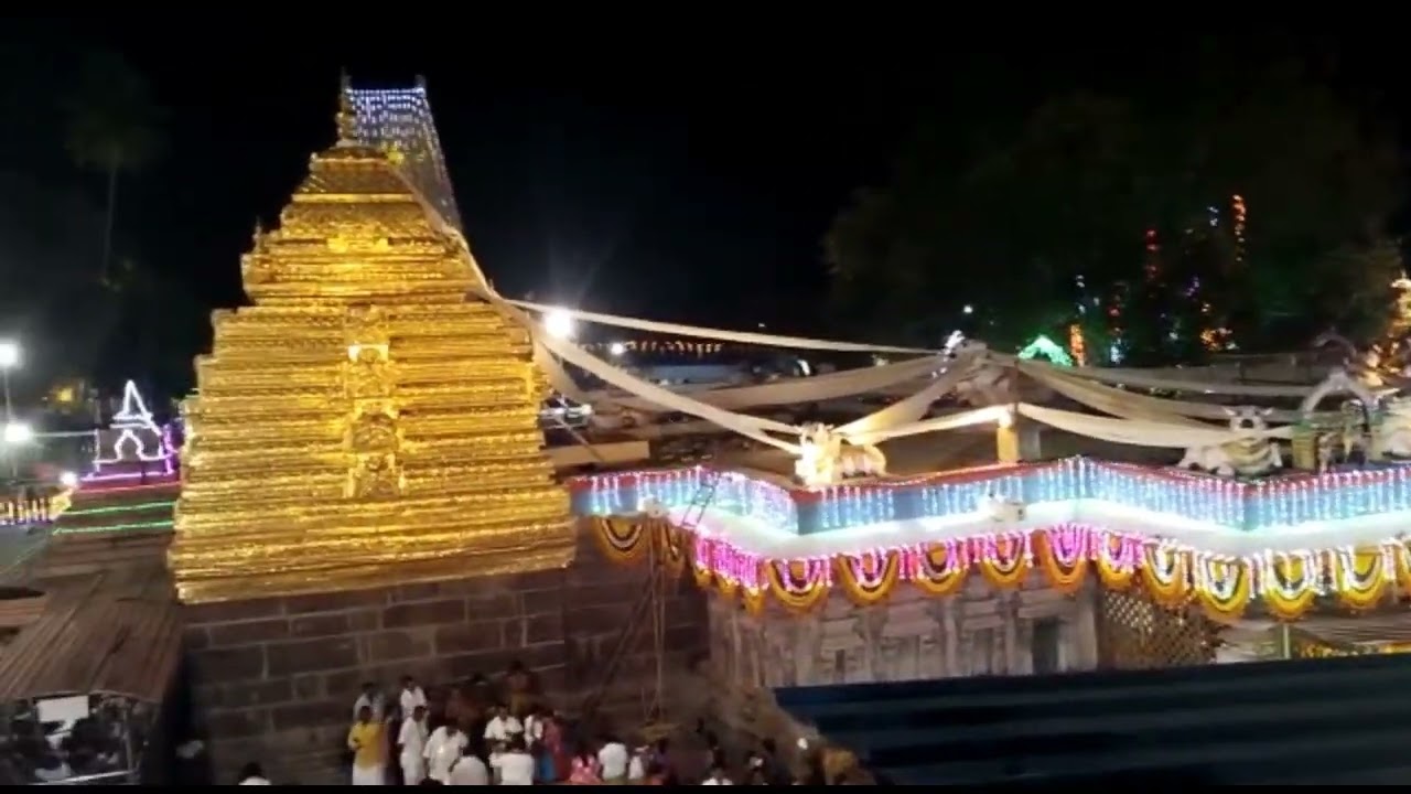 Shivaratri jagaram in Srisailam || Shivaratri Night view of #srisailam
