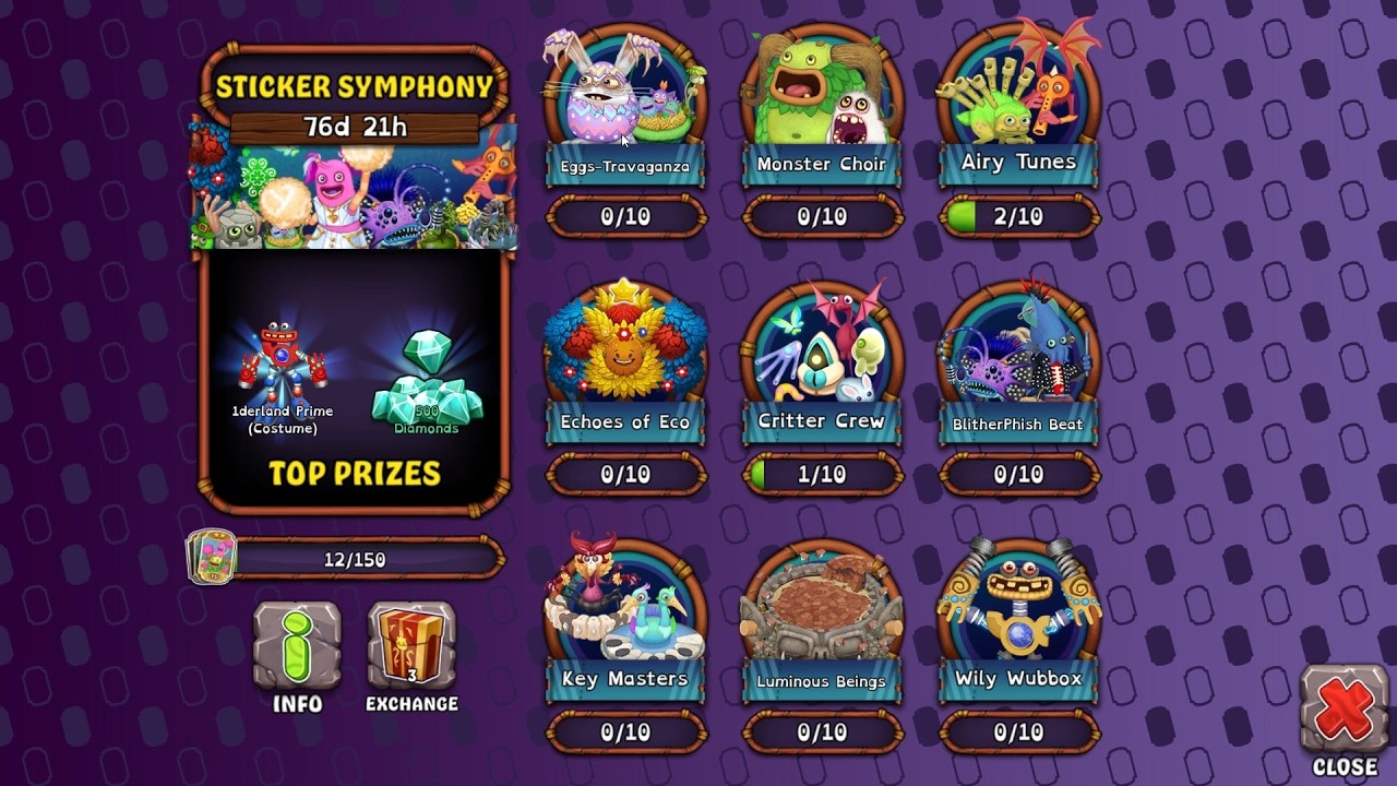 Ganhando várias cartas no My Singing Monsters