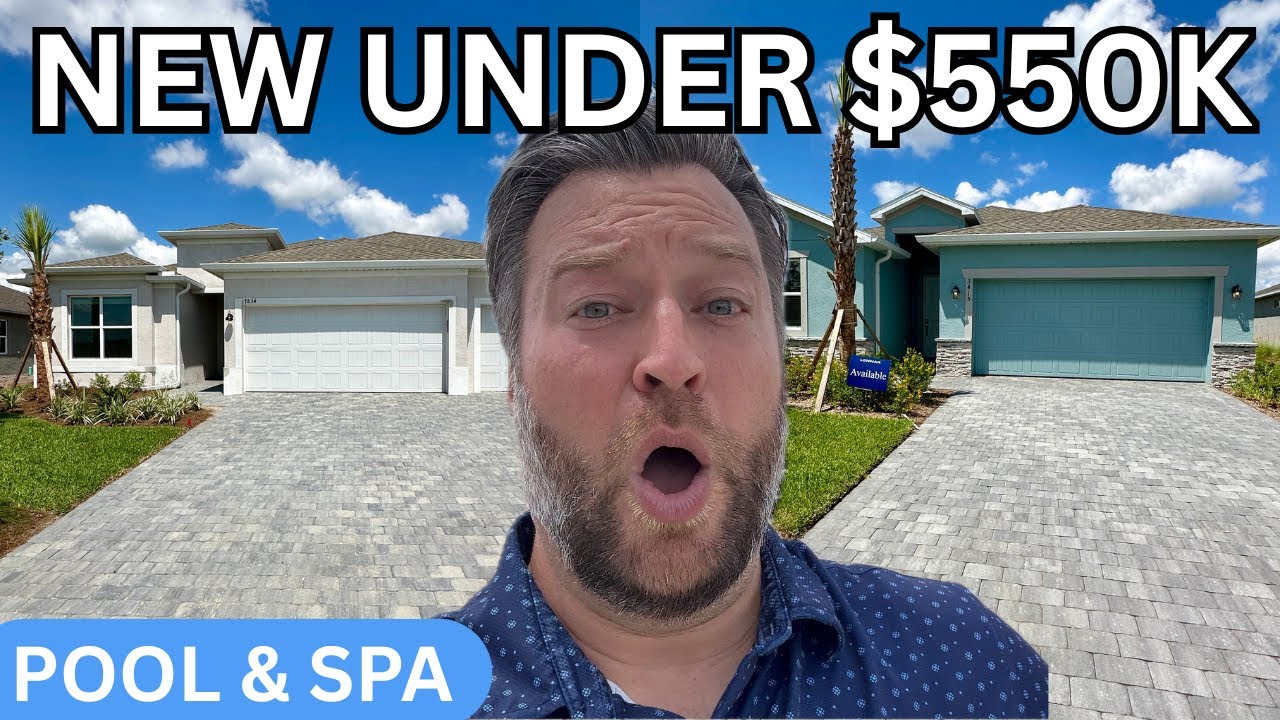 Inside Tour of 2 New Construction Pool Homes For Sale in Parrish Florida - Rye Ranch