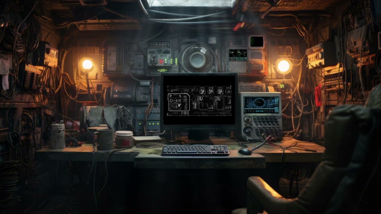Underground Bunker | Radio Chatter | Relaxing Cinematic Ambient | Post Apocalyptic | Deep Focus