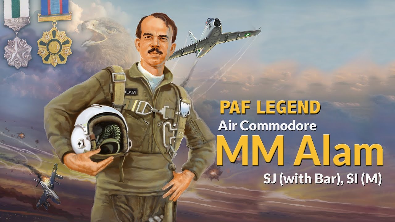 The 'ACE PILOT' of PAF - Air Cdre MM Alam SJ (with bar), SI(M) | PAF Heroes