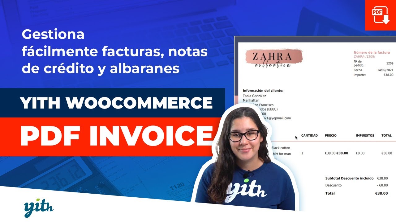 Gestiona fácilmente facturas, notas de crédito y albaranes - YITH WooCommerce PDF Invoice 3.3.0