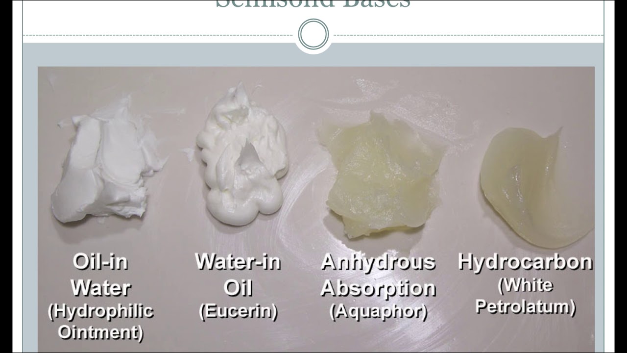 CNSP Lecture - Creams & Ointments (semi-solids)