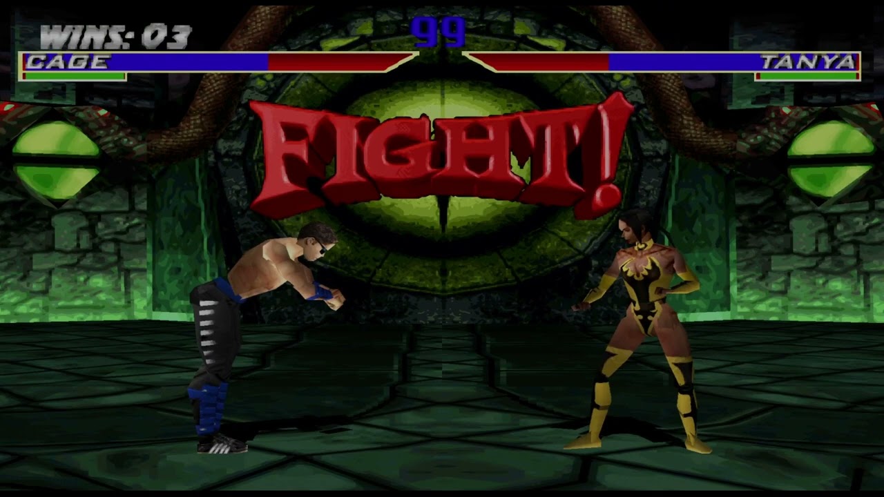 Mortal Kombat 4 (PSX) (Arcade) (Johny Cage) (Unlimited Health)