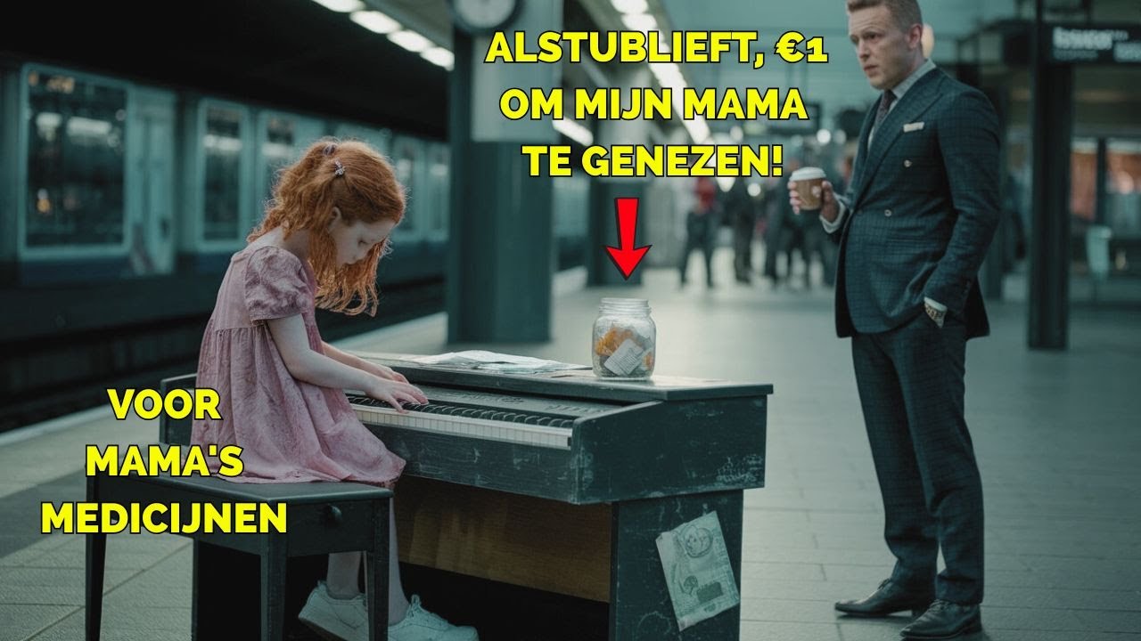 Miljonair en CEO ziet arm meisje piano spelen in de metro — niet wetende dat ze zijn dochter is!