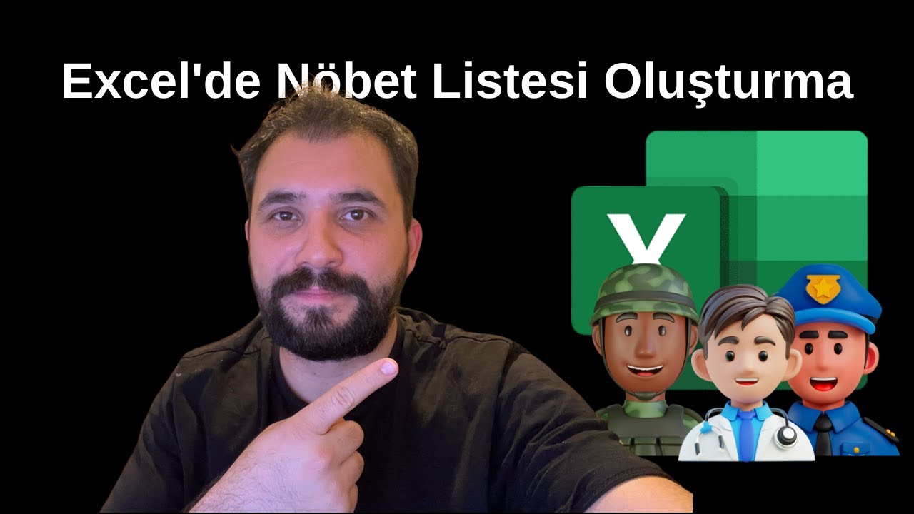 Excel'de Nöbet Listesi Oluşturma - Dinamik Değişen Liste - Office 365 🔥