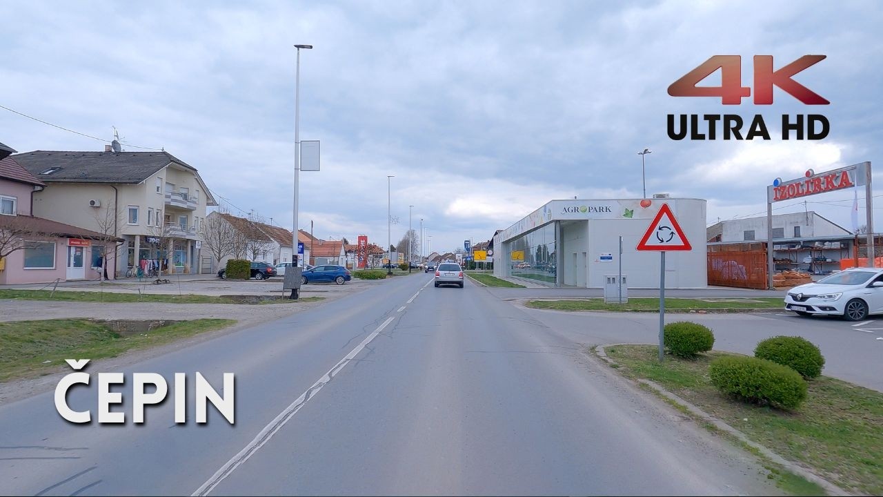 Čepin 4K 🇭🇷 | Vožnja kroz ulice Čepina | Slavonija (20.03.2026)