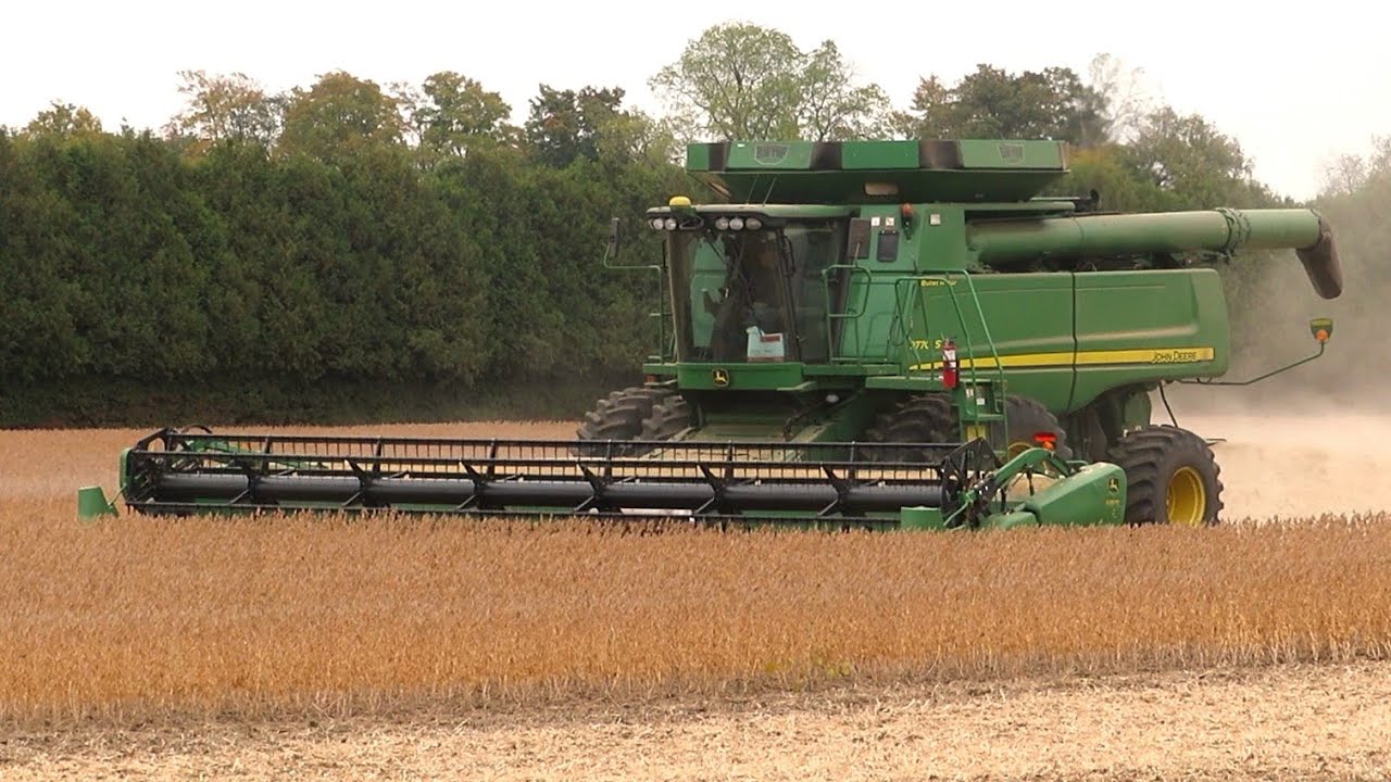 Harvest 2023 | John Deere 9770STS Combine Harvesting Soybeans | Ontario, Canada