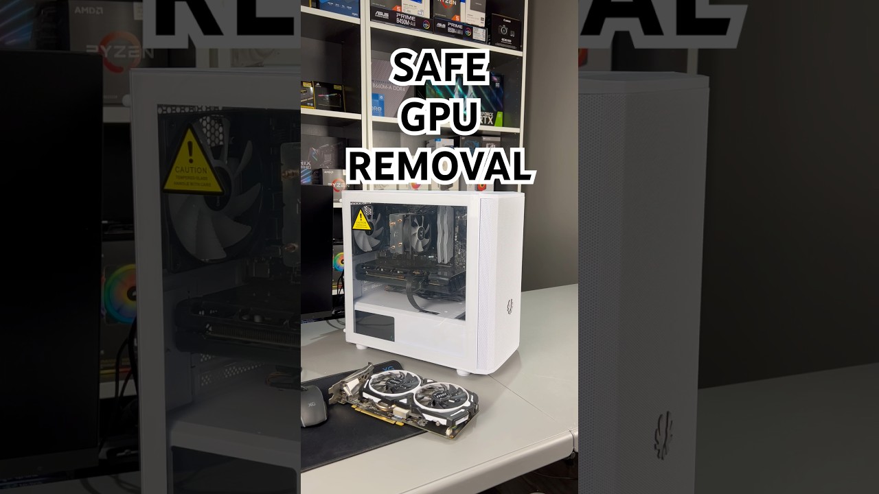 Как безопасно извлечь видеокарту (GPU) из ПК #shorts #pc #gpu
