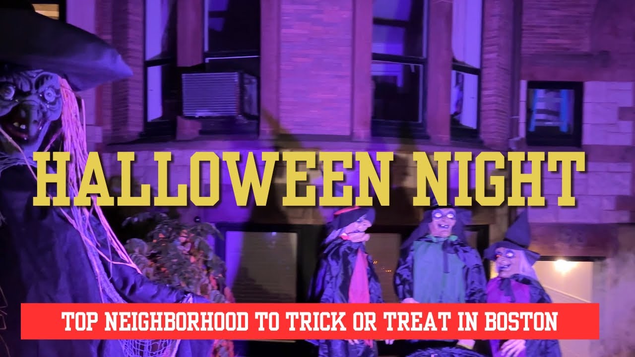 [4K] HALLOWEEN NIGHT IN BOSTON🇺🇸