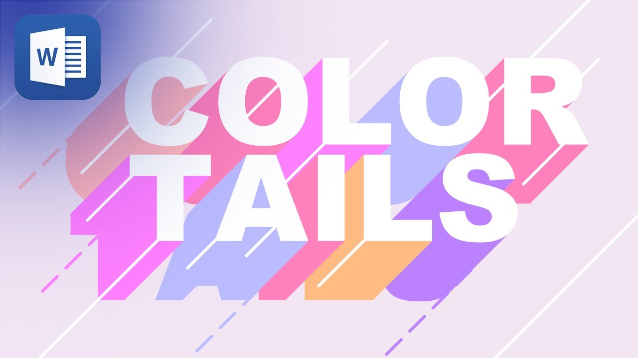 WORD: Color Tails ✨Text Effect