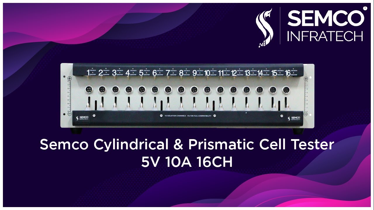 Cylindrical And Prismatic  Lithium-ion Cell Tester 5V 10A 16CH