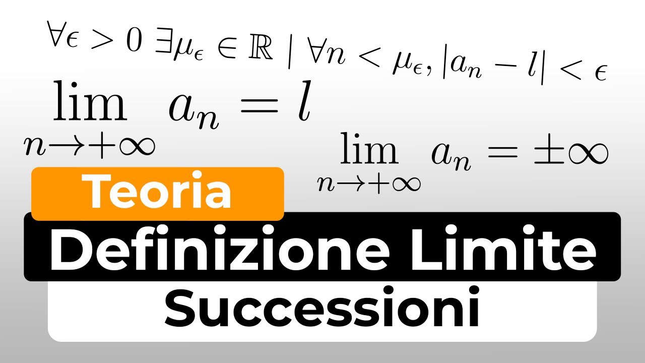Definizione di operazione di Limite di una Successione | Successioni Analisi 1