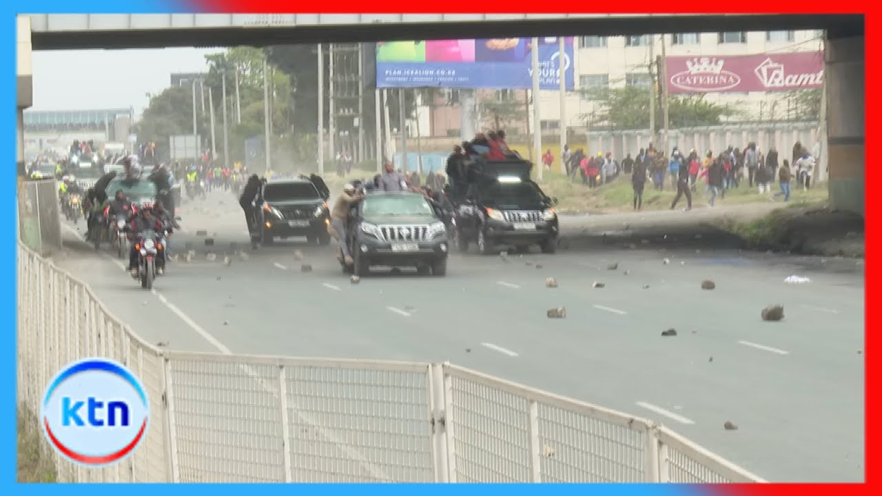 Watu kadhaa akiwamo wanahabari wamejeruhiwa kwenye msafara wa Rigathi Gachagua aliporejea nchini