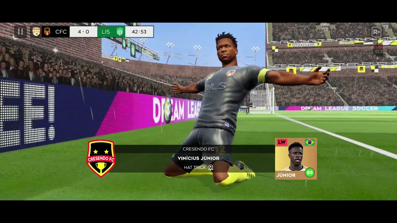 [DLS24] Whipsey VS Lisbon : VINICIUS SCORES 4 GOALS!!
