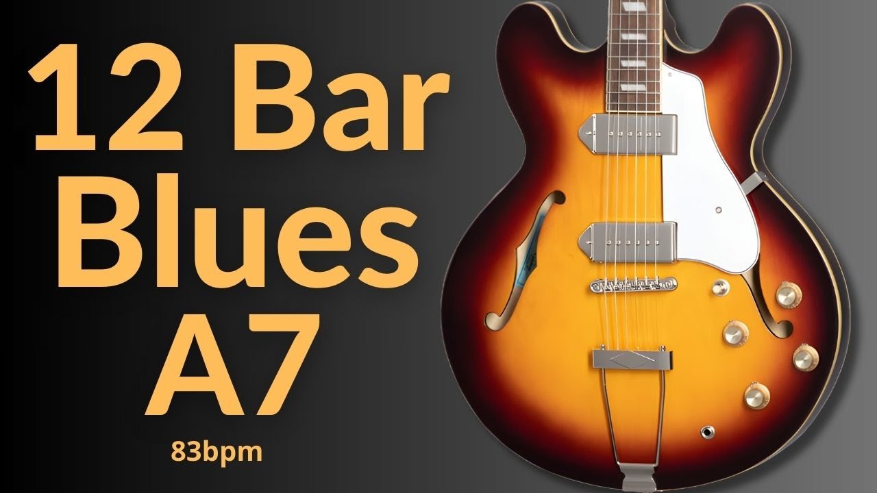 Classic 12 Bar Blues Guitar Backing Track in A Major l BT 577