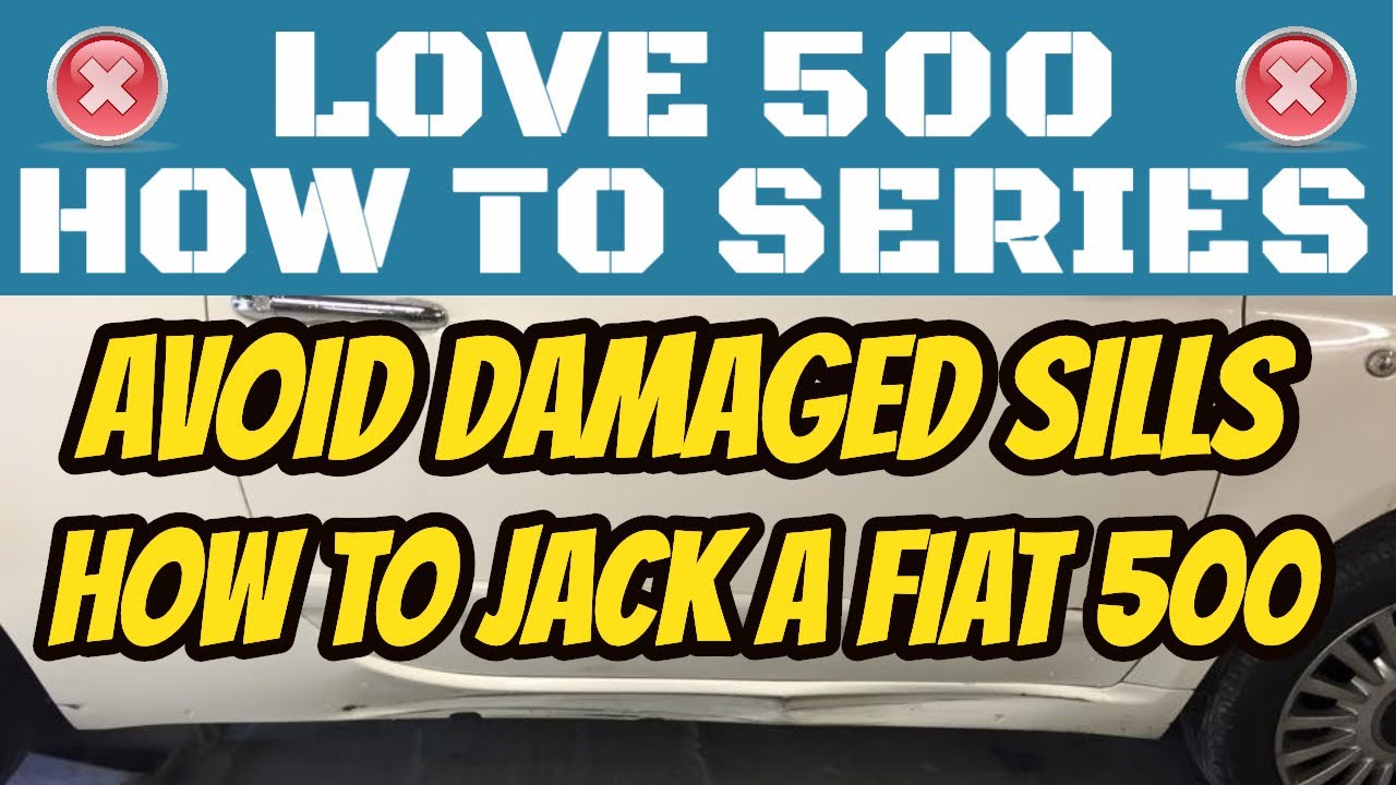 How to jack up a Fiat 500 or Abarth , front or rear - How to Series