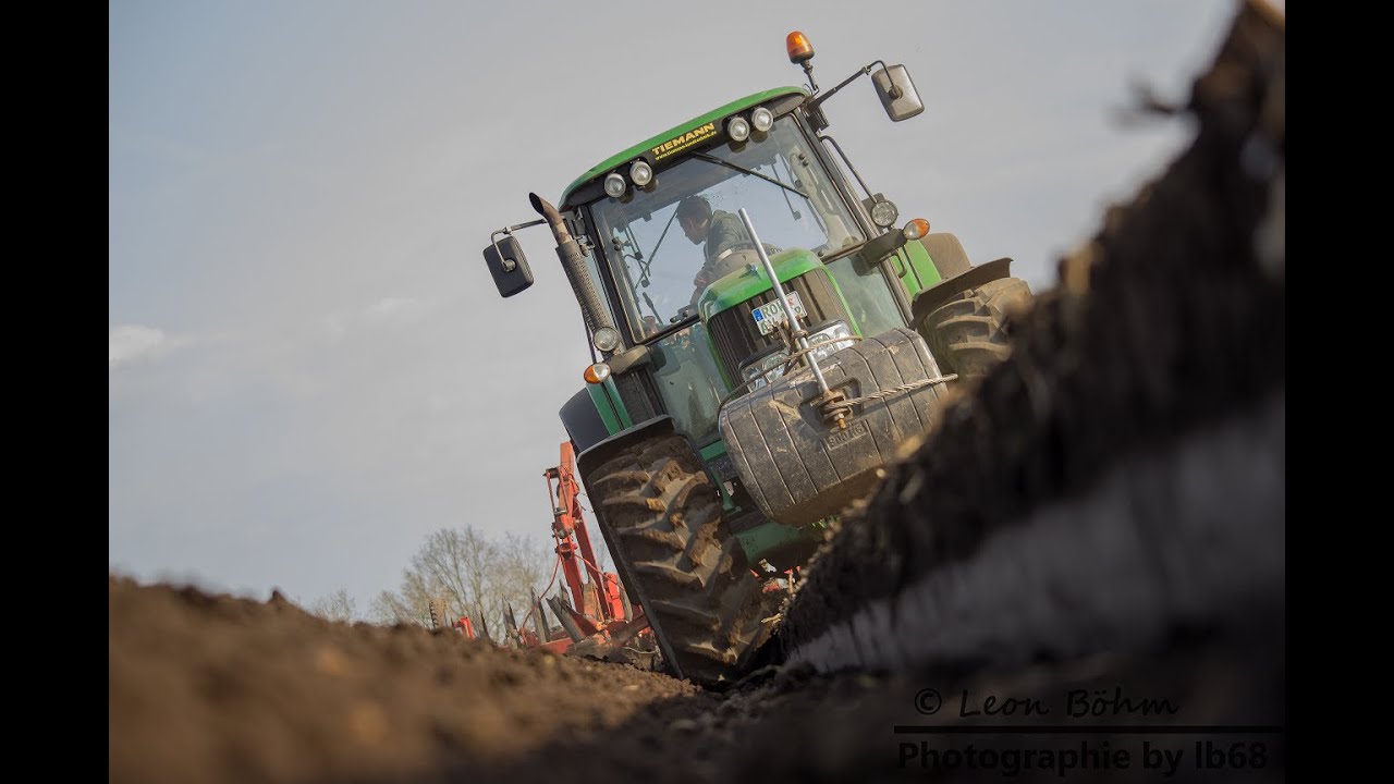 Pflügen|John Deere 6830 + Kuhn 4Schaar Pflug|DJI|HD