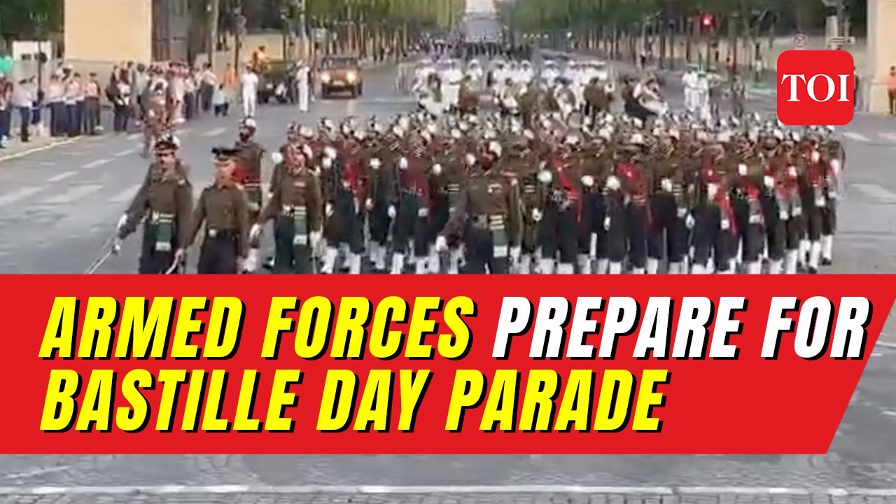 Indian Armed Forces contingent prepares for Bastille Day Parade in Paris, France
